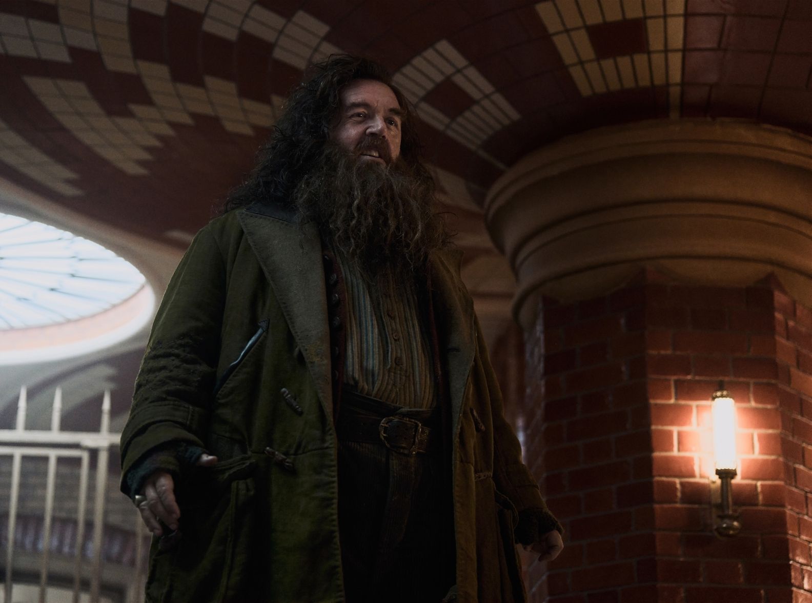 Actor Nick Frost in Harry Potter series