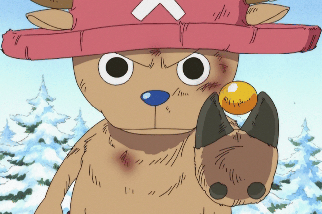 Chopper's Rumble Ball forms in manga and anime