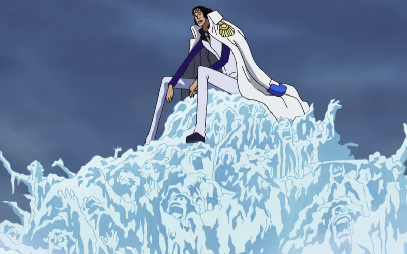 Punk Hazard divided between ice and fire