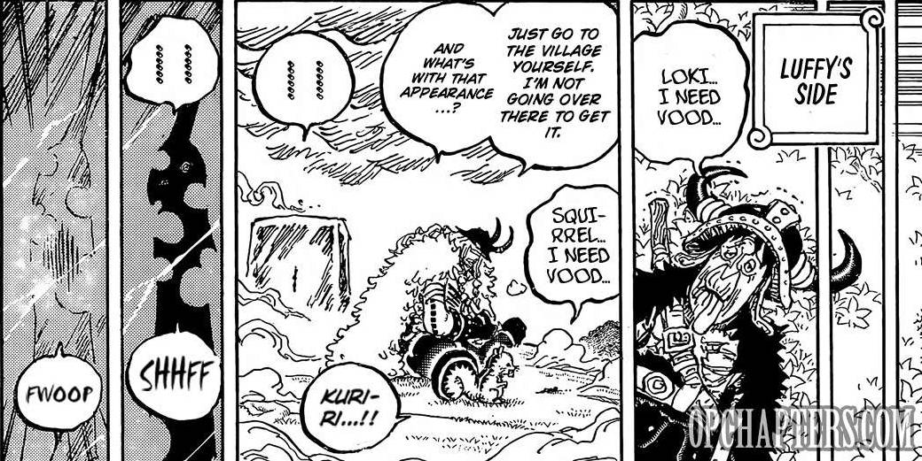Luffy exhausted in chapter 1178