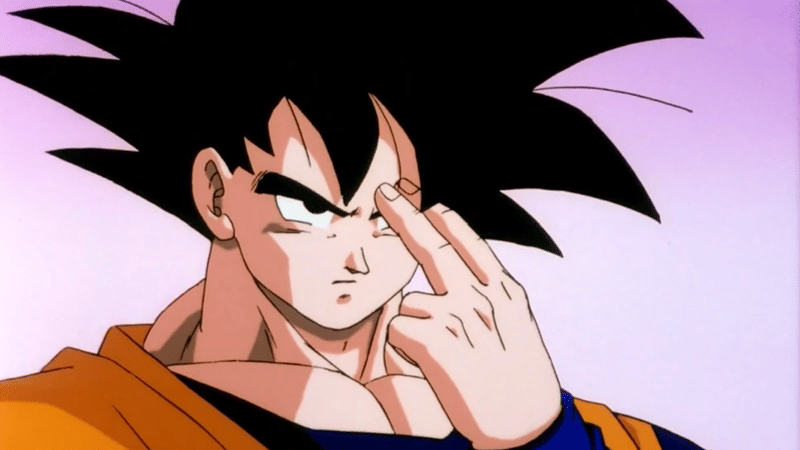 Son Goku using Instant Transmission