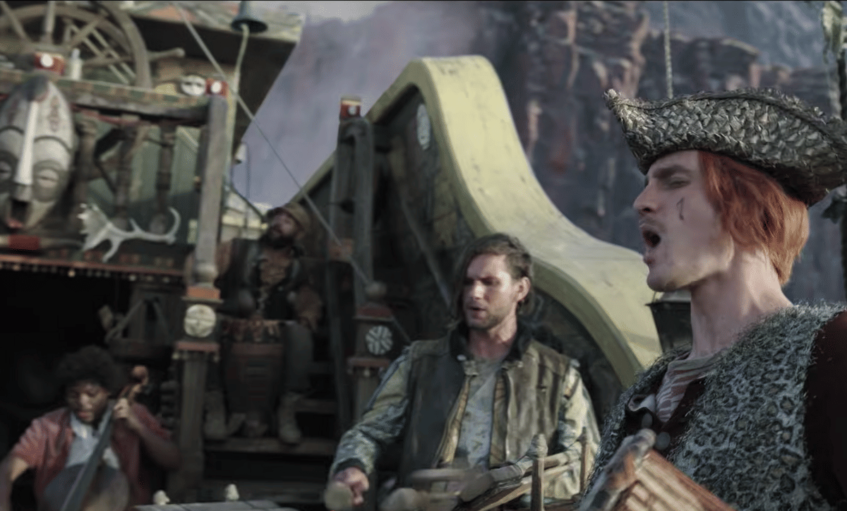 Rumbar Pirates playing music on deck