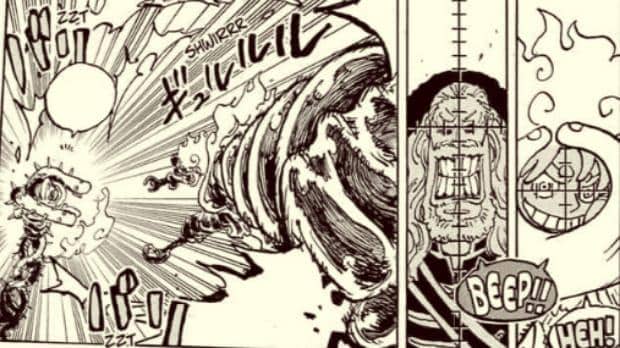 Luffy aiming before attack