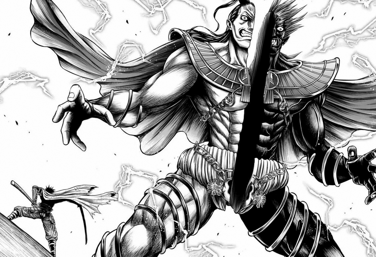 Muramasa defeats Ahura Mazda