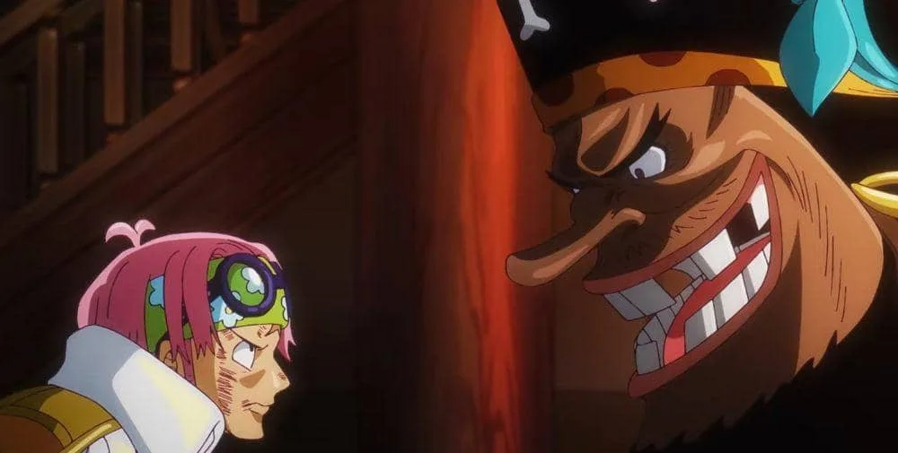 Blackbeard kidnaps Koby and Garp