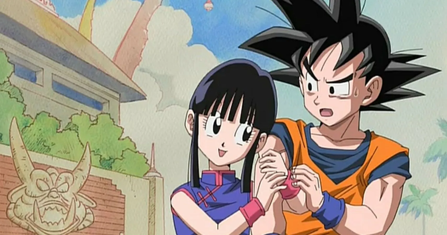 Goku and Chi-Chi wedding