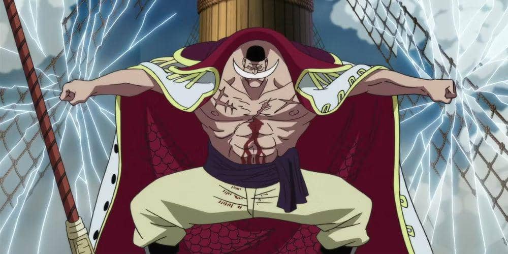 Whitebeard with Gura Gura no Mi powers
