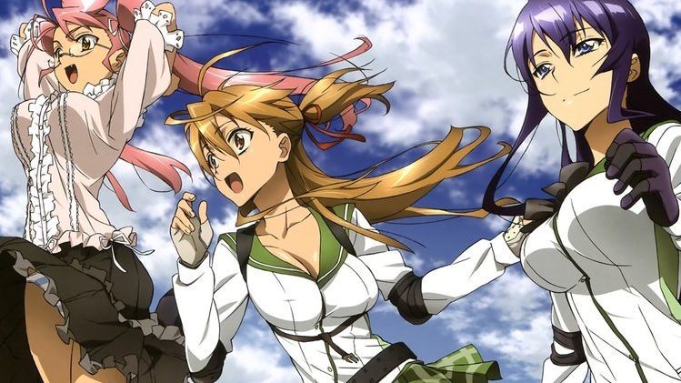 High School Of The Dead anime scene