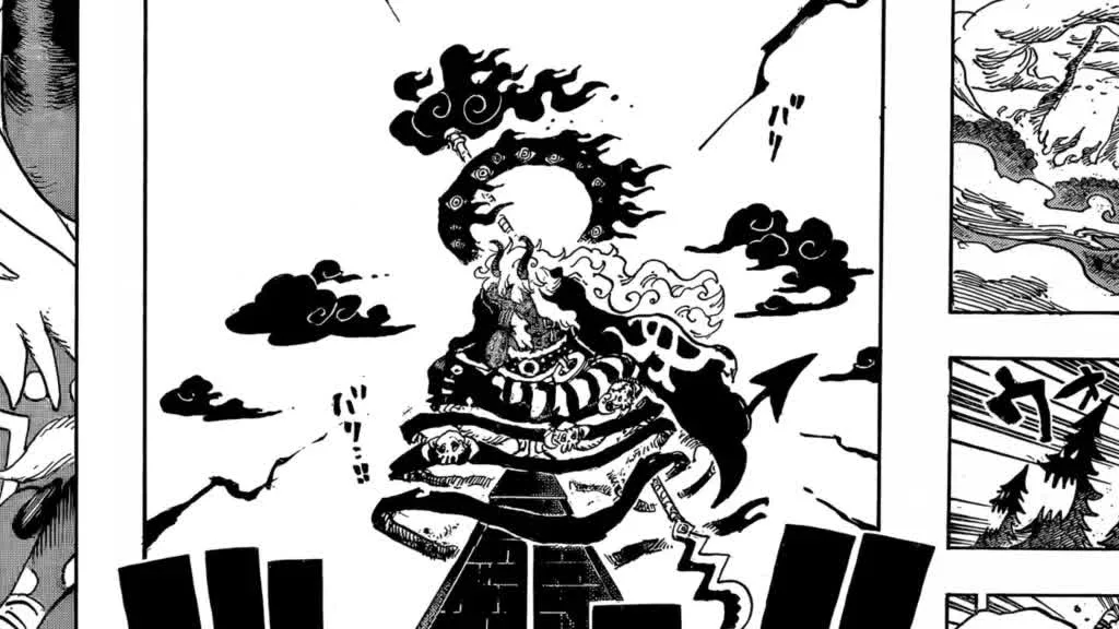 Imu's giant form towering over Elbaph