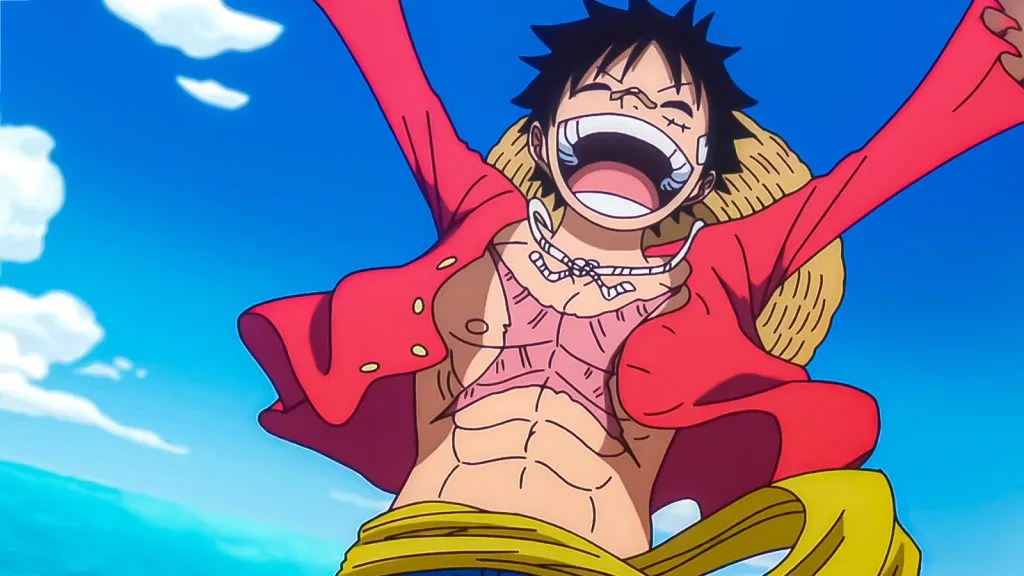 Monkey D. Luffy cheerful in One Piece episode 1156