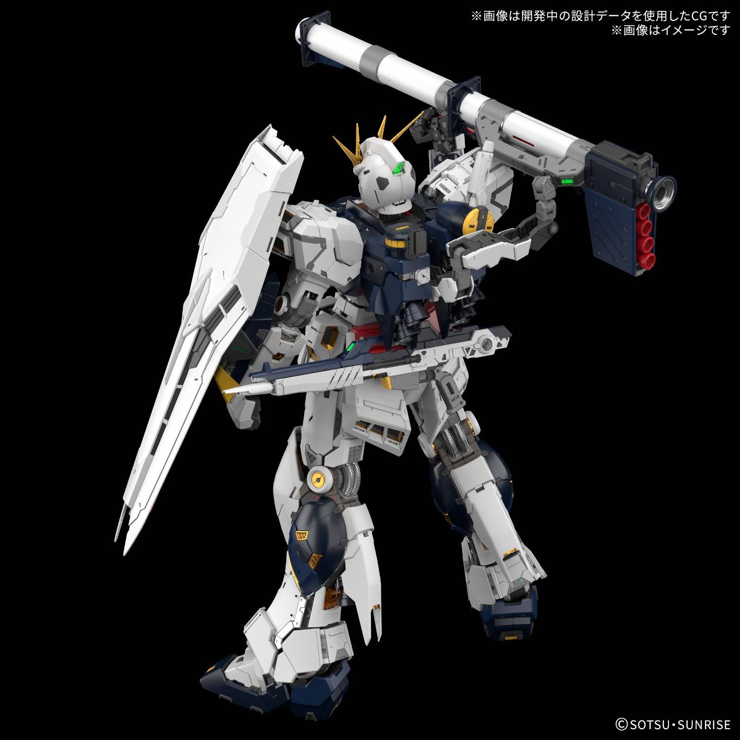 ν Gundam model close-up