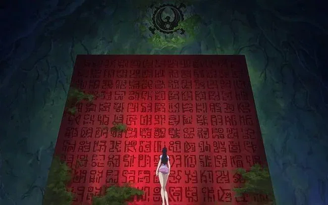Nico Robin reading Poneglyph in One Piece