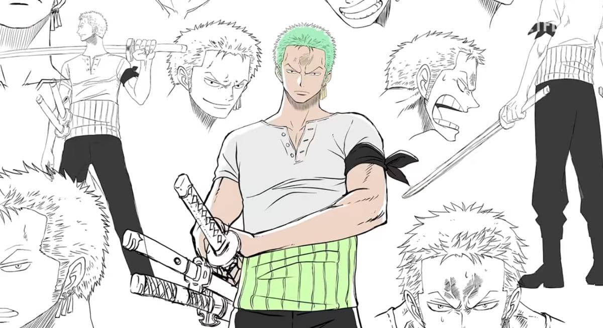 Roronoa Zoro's muscular new look in WIT Studio remake