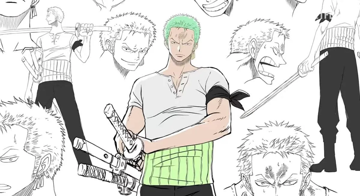 Roronoa Zoro's muscular new look in WIT Studio remake