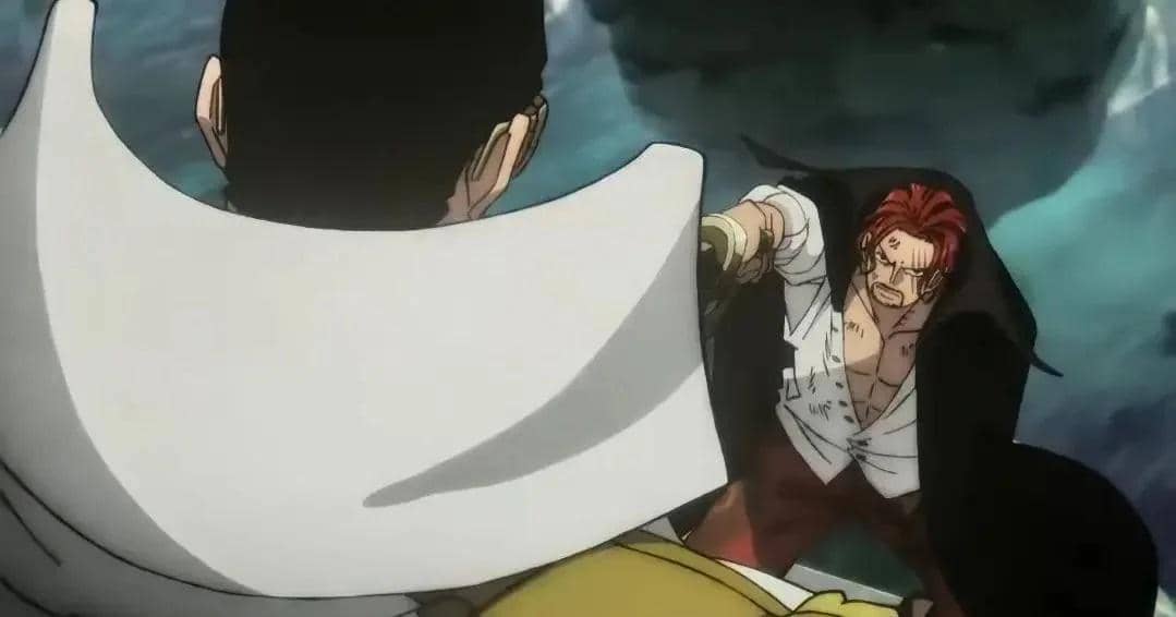 Shanks vs Kizaru in One Piece Film Red