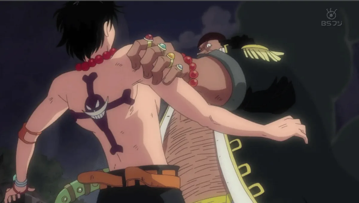 Blackbeard defeats Ace