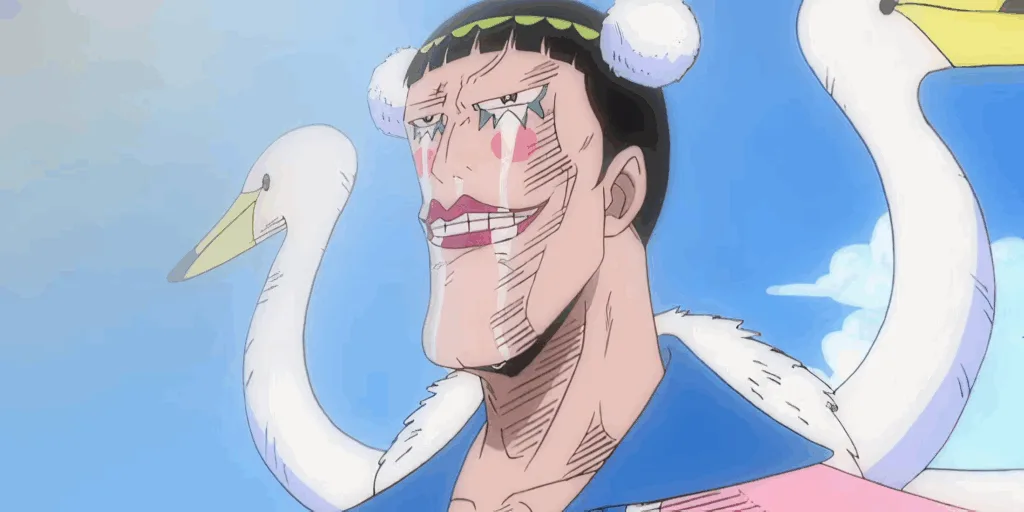 Bon Clay crying in One Piece