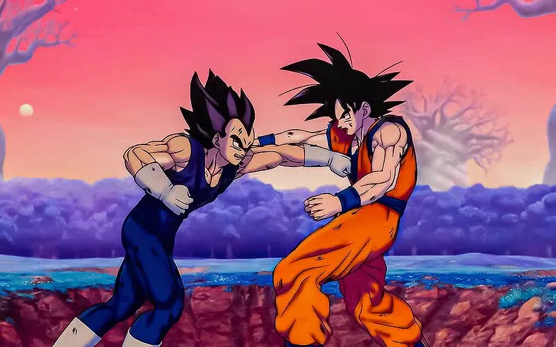 Dragon Ball Super: Super Hero Goku and Vegeta fight