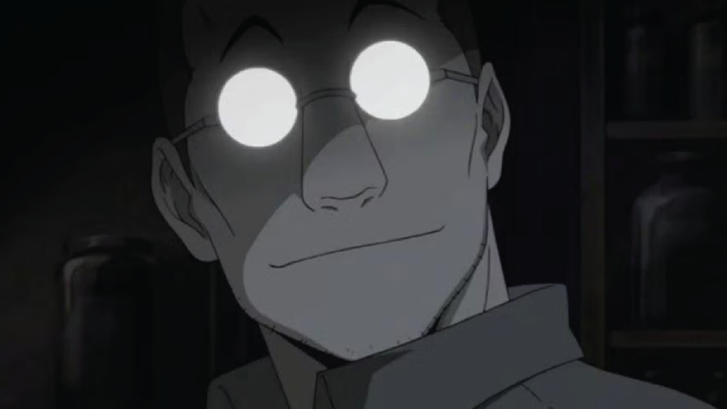 Fullmetal Alchemist Brotherhood Shou Tucker scene