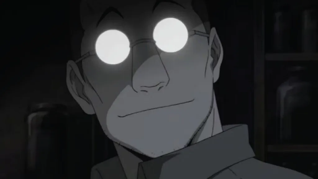 Fullmetal Alchemist Brotherhood Shou Tucker scene