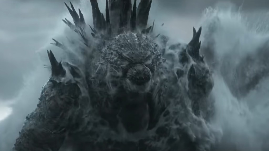 Godzilla roaring