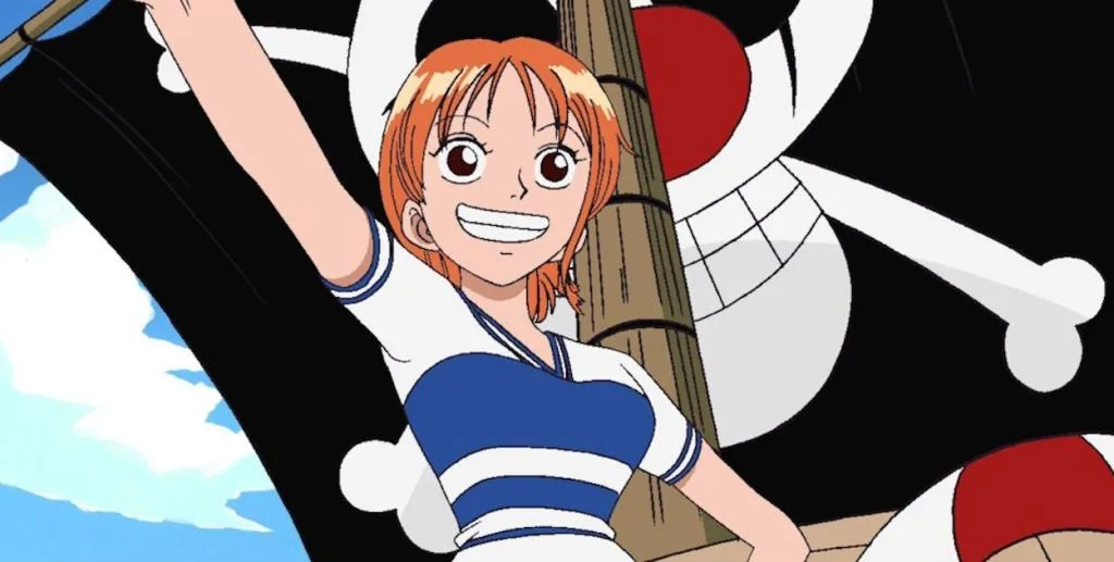 Nami on Buggy's ship