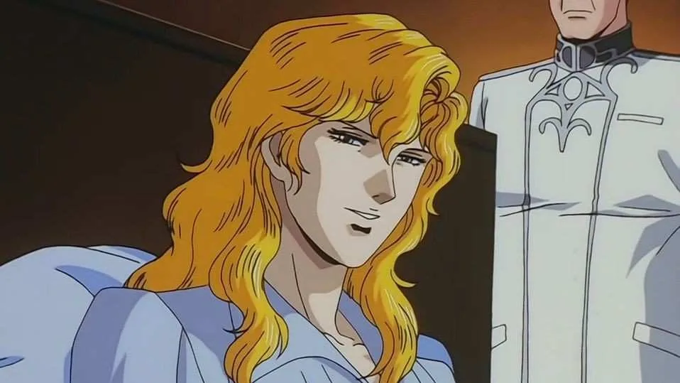 Reinhard on bed in Legend of the Galactic Heroes