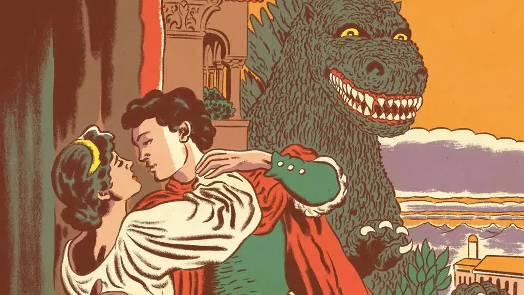 Godzilla in a humorous crossover