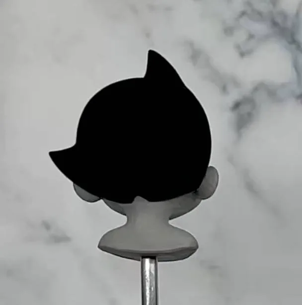 Astro Boy model showing perfect hair horns from all angles