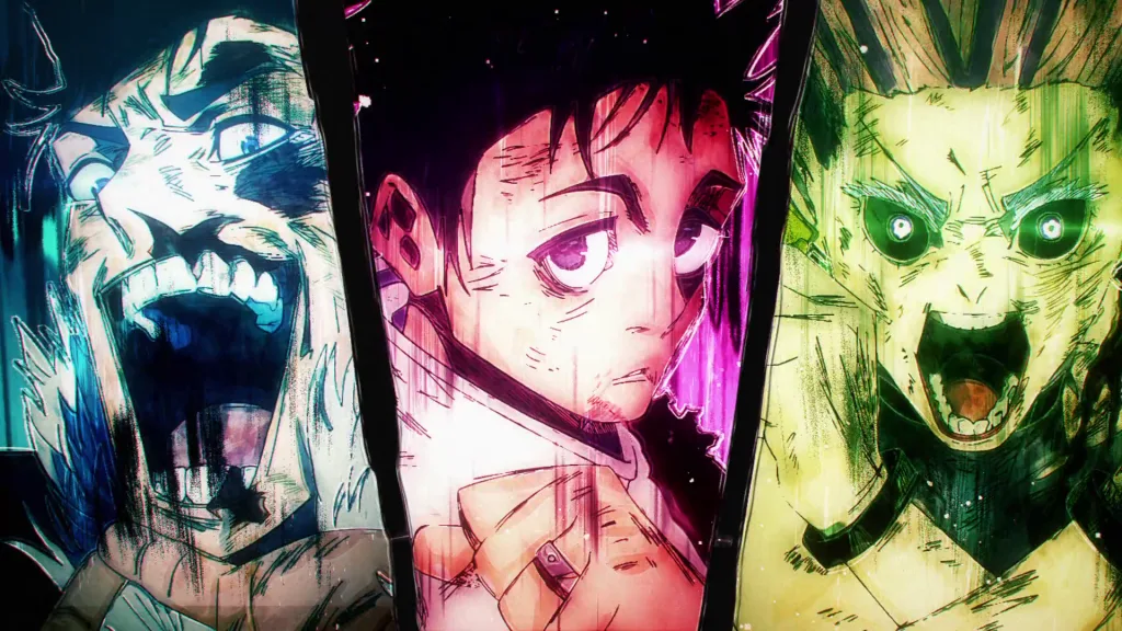 Three-way domain expansion in Jujutsu Kaisen