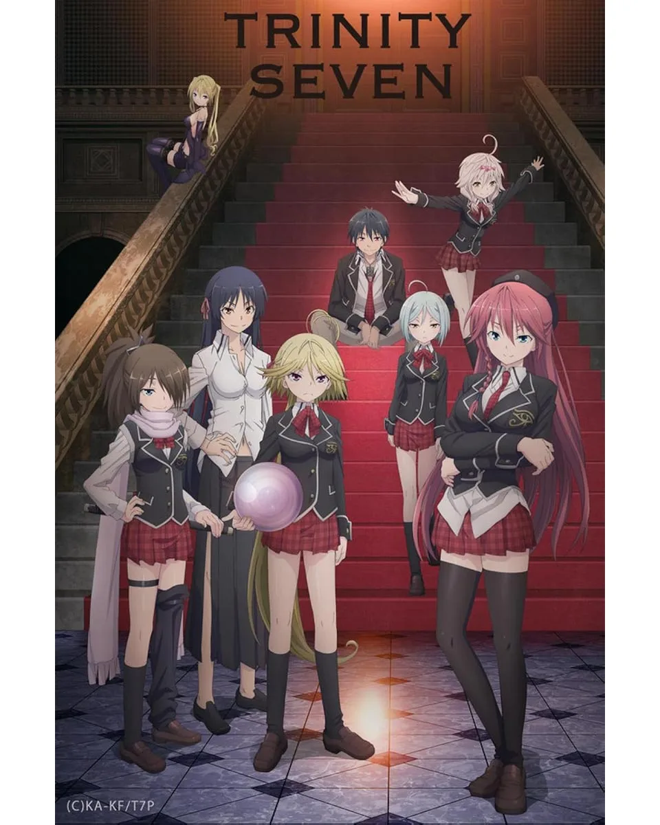Trinity Seven anime characters