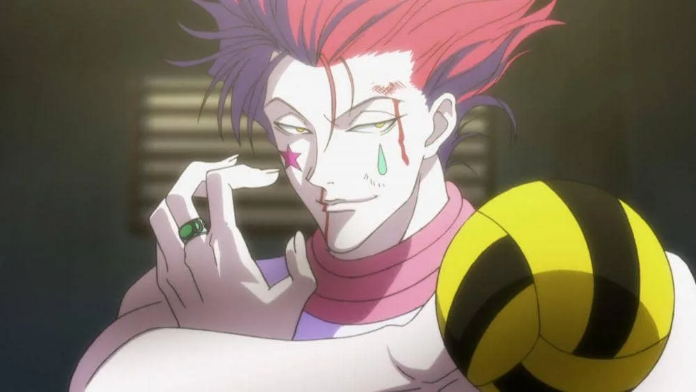 Hisoka analyzing opponent's moves
