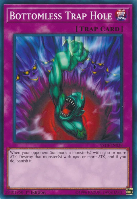 Bottomless Trap Hole Yu-Gi-Oh! Card