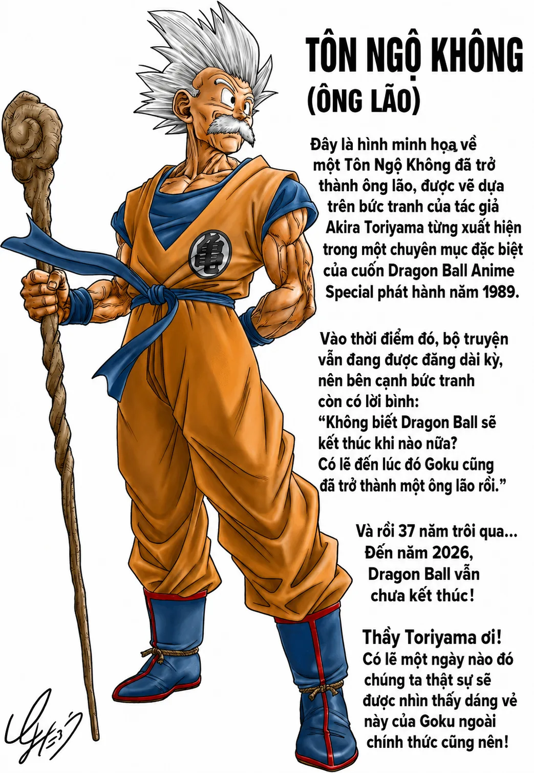 Toyotaro's Elder Goku tribute