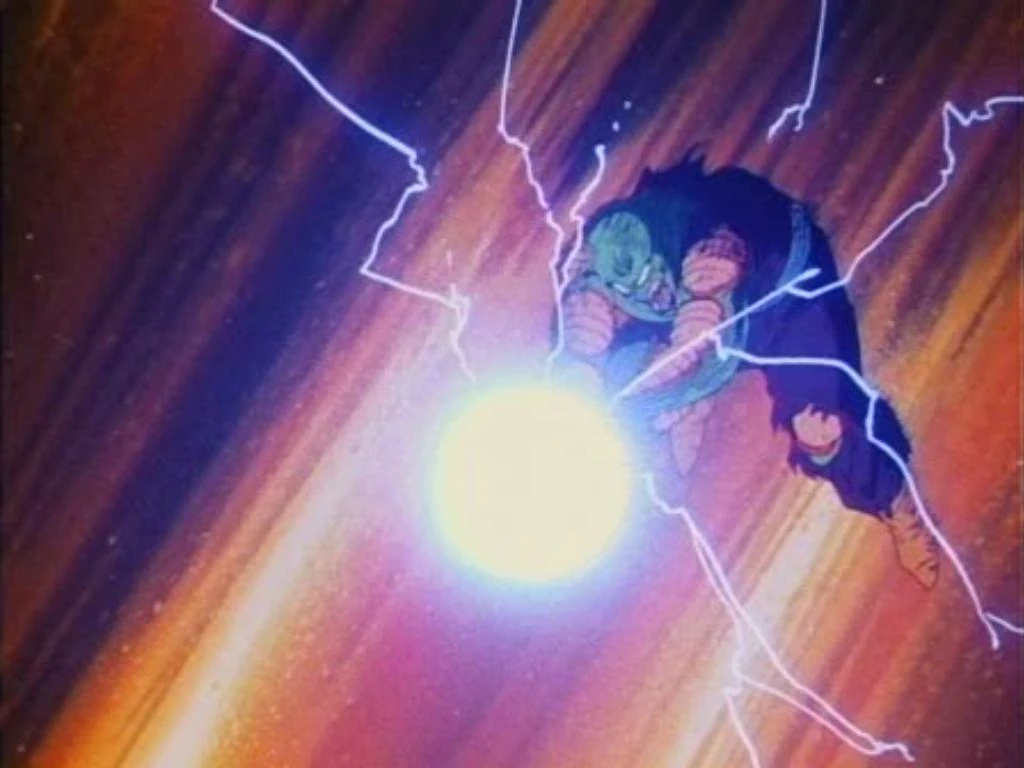 Piccolo Jr. unleashing Explosive Demon Wave