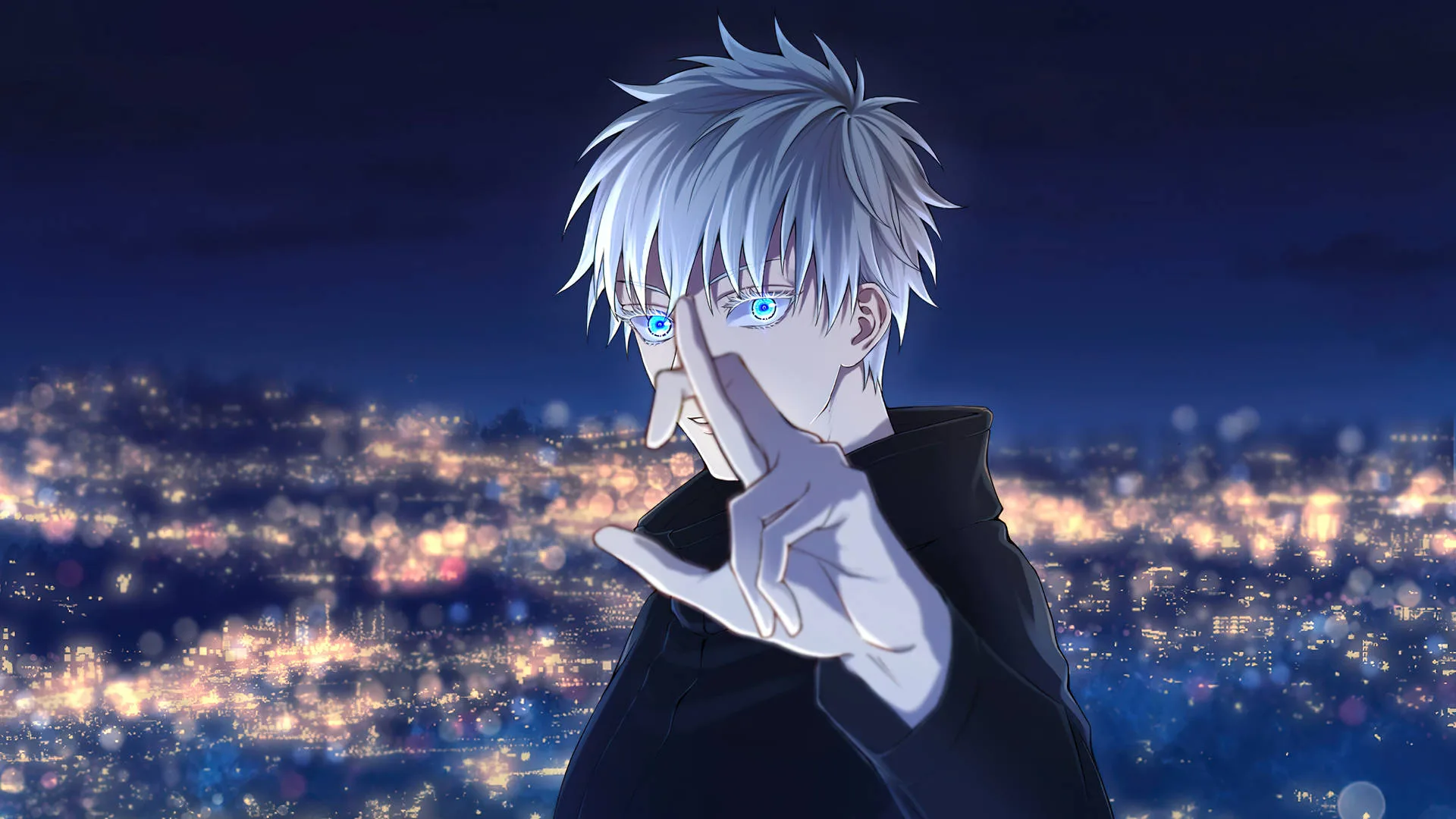 Satoru Gojo at night