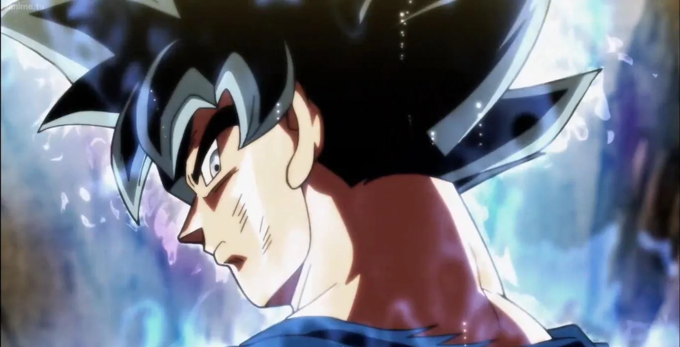 Goku achieving Ultra Instinct Omen