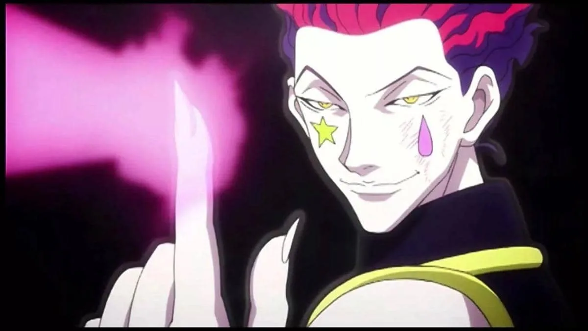 Hisoka using Bungee Gum ability