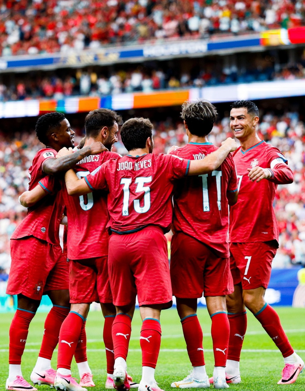 Cristiano Ronaldo scoring at World Cup