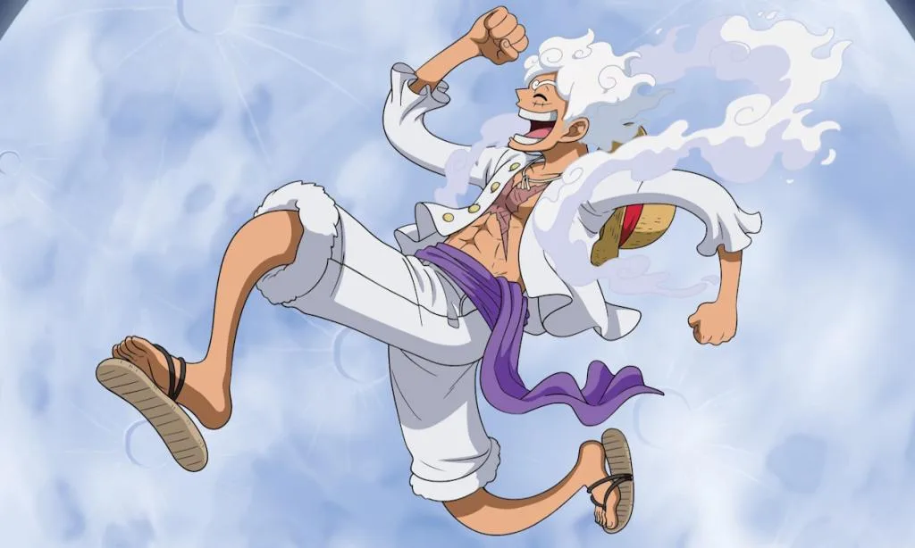 Luffy transforming with Hito Hito no Mi Model Nika