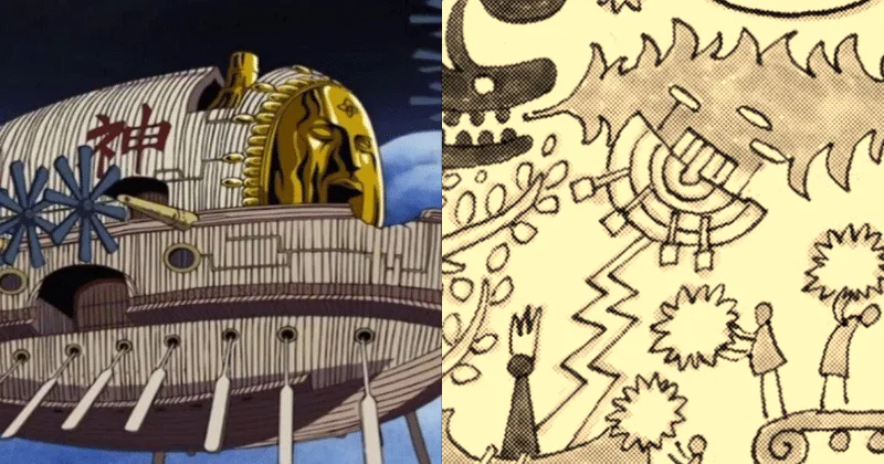 Maxim airship from One Piece mural