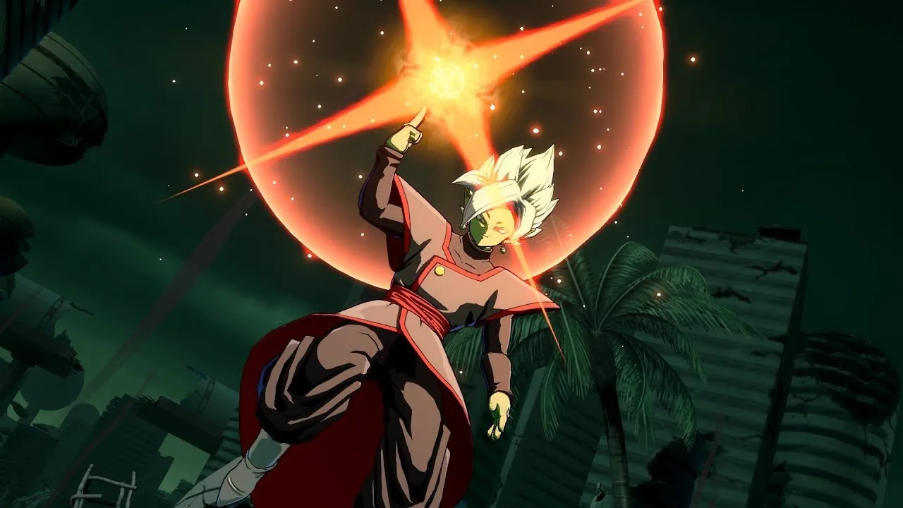 Merged Zamasu unleashing Holy Wrath