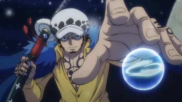 Trafalgar Law using Ope Ope no Mi powers