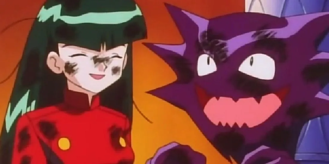 Sabrina with Haunter in Pokémon manga