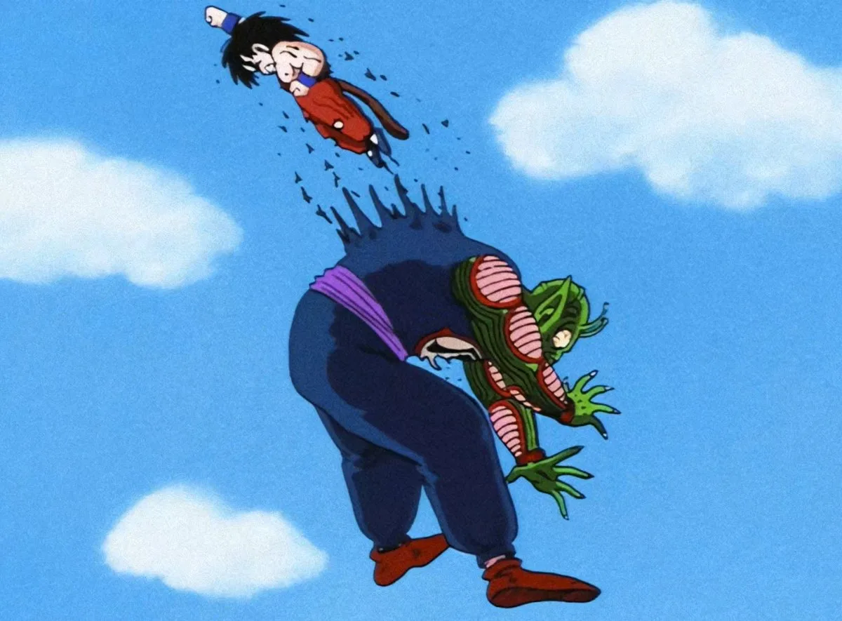 Goku's Penetrate Punch against King Piccolo