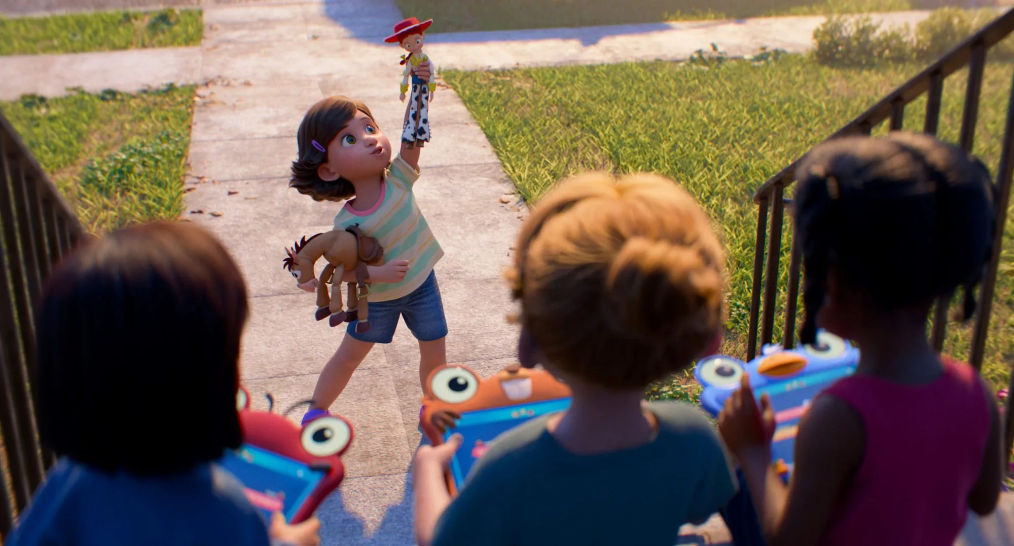 Toy Story 5 scene with new technology