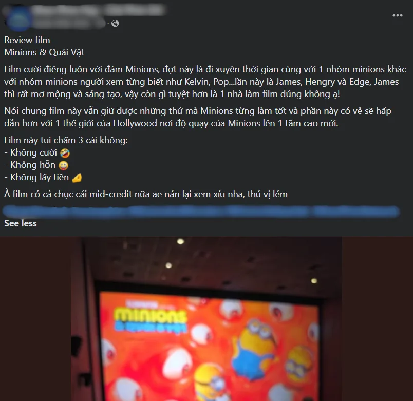 Minions and Monsters audience reactions