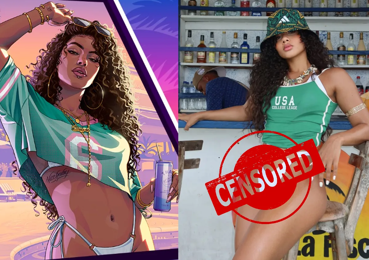GTA 6 cover art featuring the female character