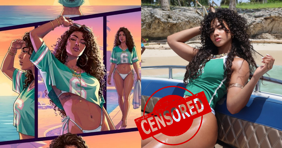 Real-life woman resembling GTA 6 cover girl