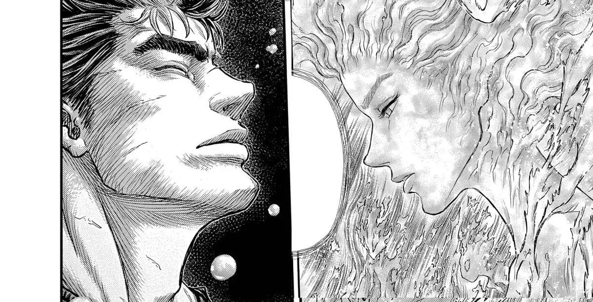 Guts meets a spiritual entity
